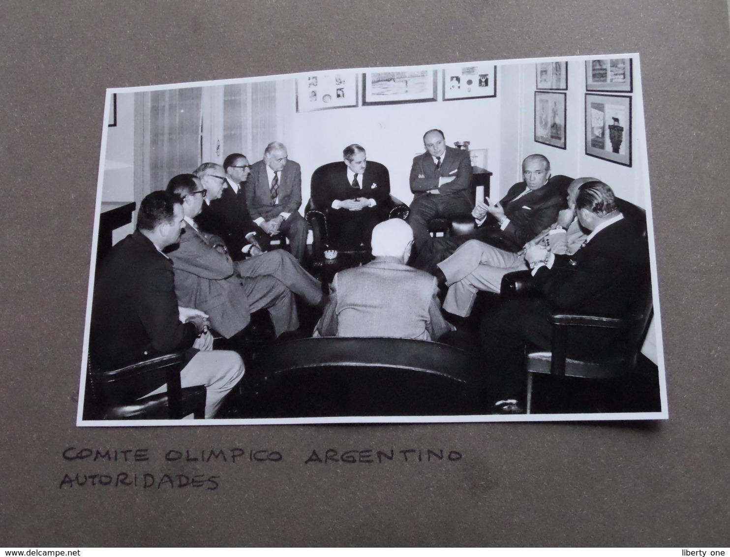 INTERNATIONAL OLYMPIC COMMITTEE (Mr. Raoul MOLLET Visiting ARGENTINA for the I.O.C. - Photos from Private Collection) !