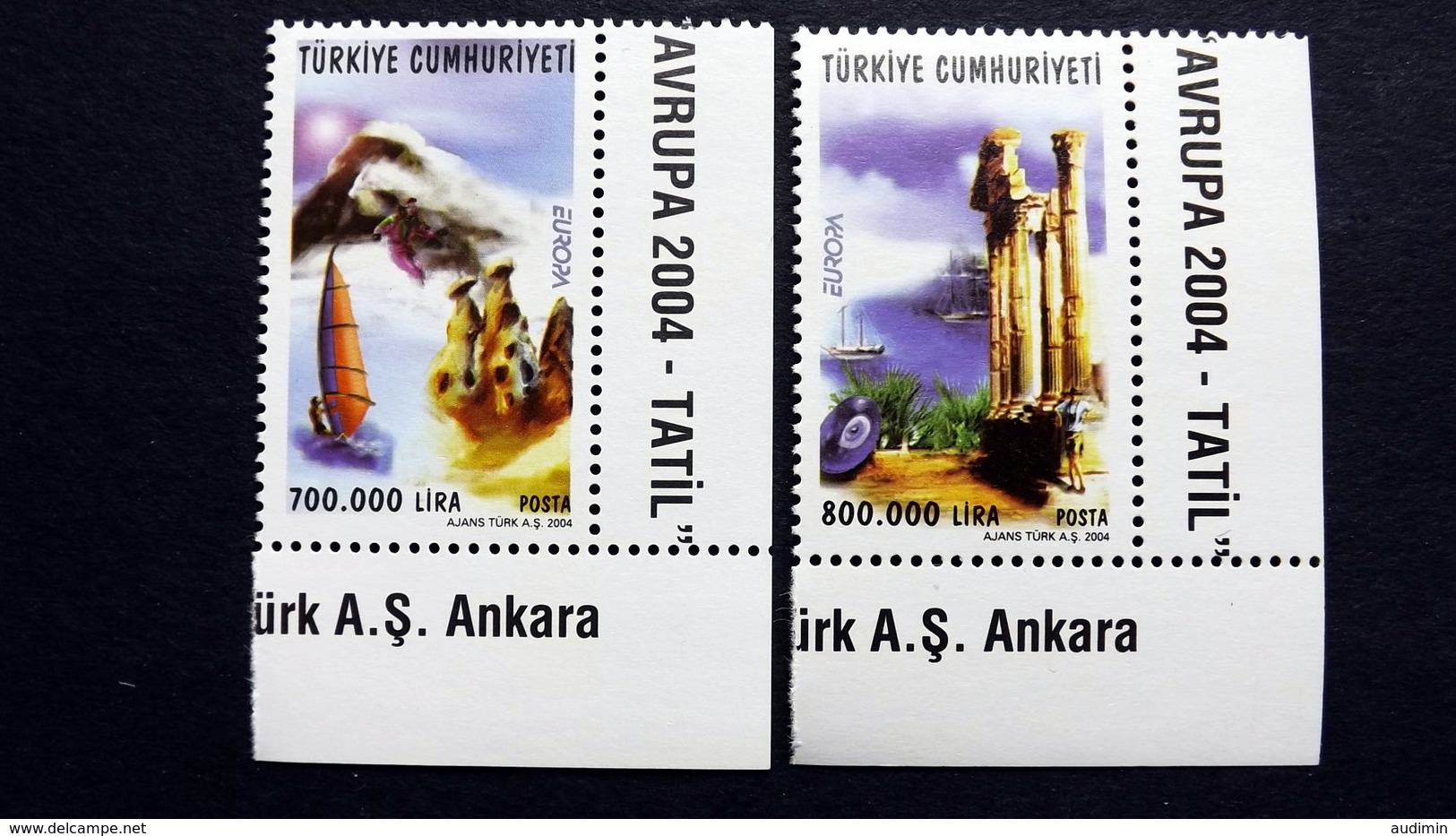 Türkei 3376/7 **/mnh, EUROPA/CEPT, Ferien - Ongebruikt