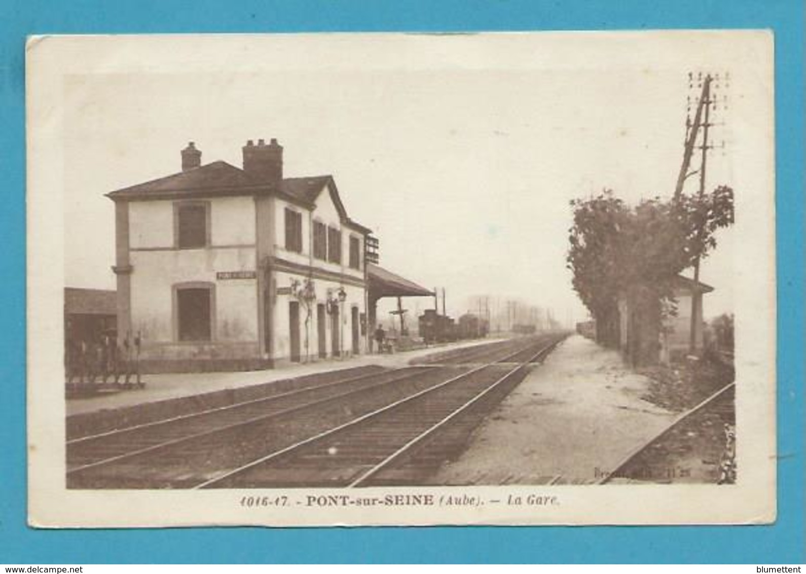 CPSM 1016-17 - Chemin De Fer La Gare PONT-SUR-SEINE 10 - Other & Unclassified