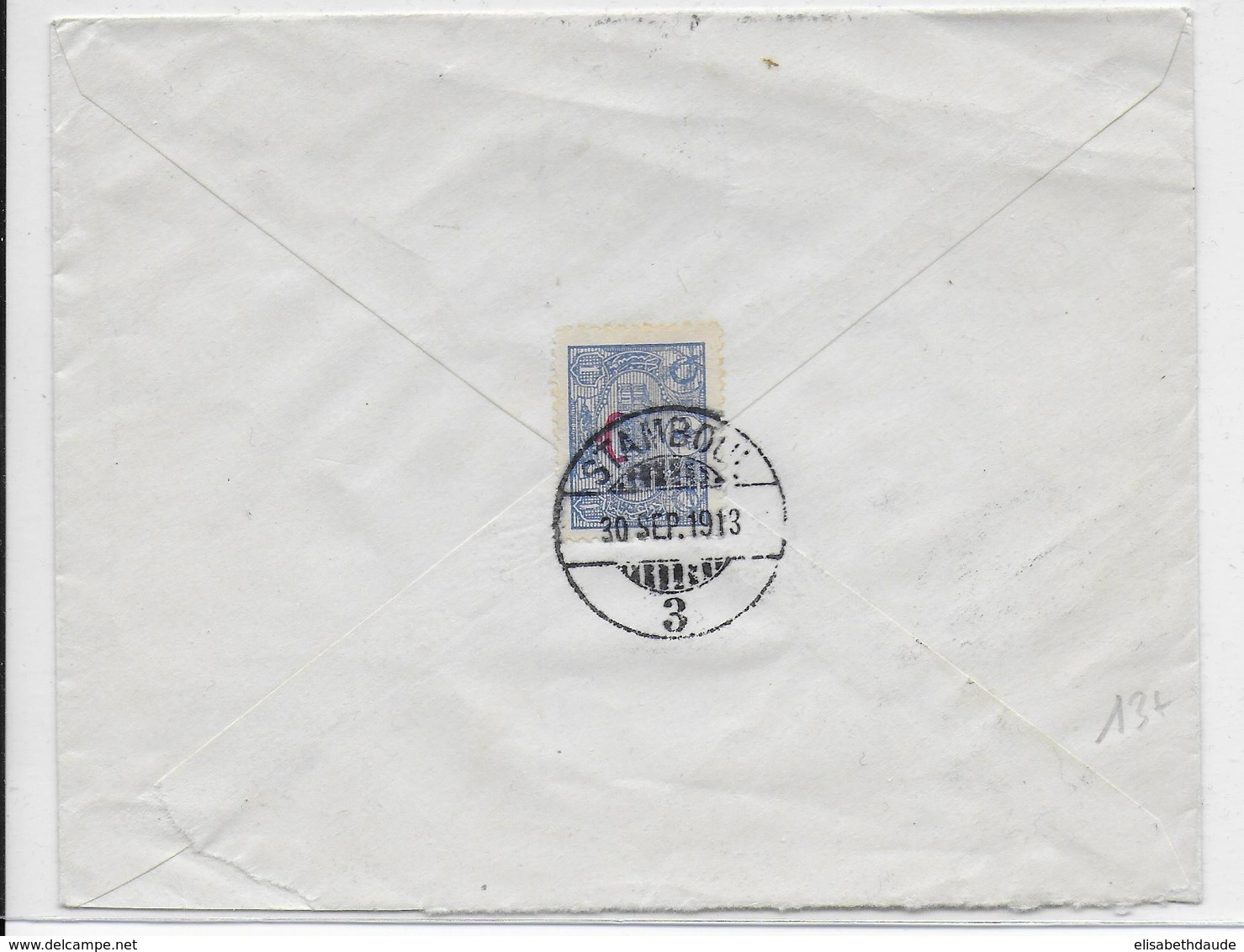 TURQUIE - 1913 - ENVELOPPE De STAMBOUL => PARIS - Covers & Documents