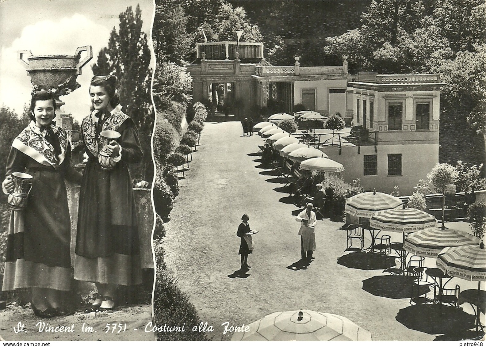 Saint Vincent (Aosta) Costumi Alla Fonte - Aosta