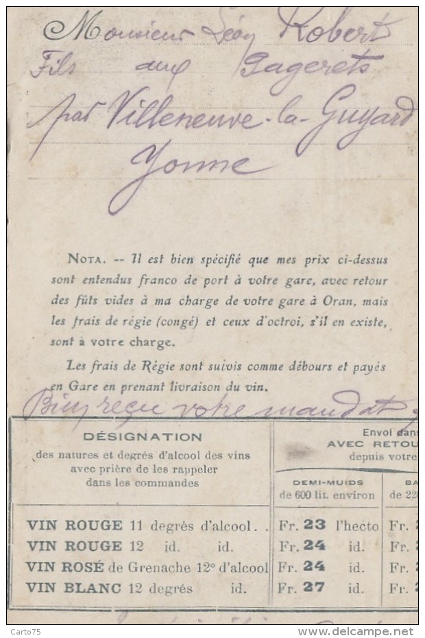 Algérie - Banlieue D'Oran - F. Sénéclauze Viticulteur Saint-Eugène - Récolte Des Dattes - Régimes - Scènes & Types