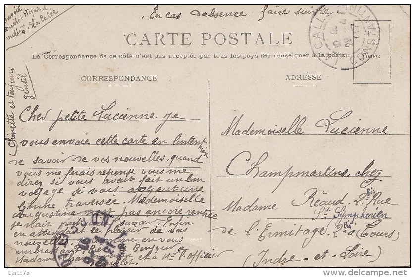 Ethniques Et Cultures - Maghreb - Arabe En Prière - Cachet Postal La Calle 1907 - Afrique