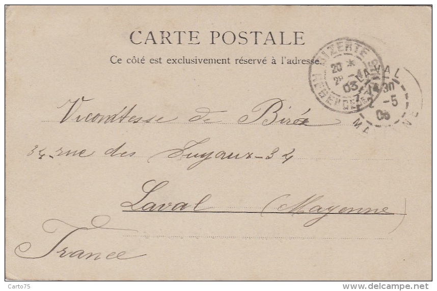 Ethniques Et Cultures - Maghreb - Campement Suos Les Oliviers - 1903 Cachet Postal Bizerte Laval Mayenne - Afrique