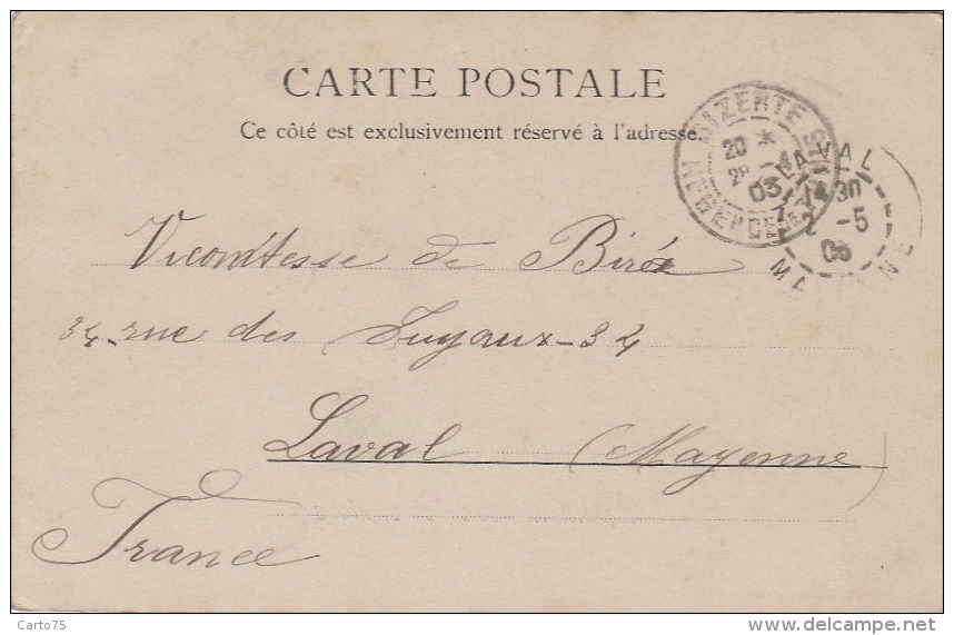 Ethniques Et Cultures - Maghreb - Campement Suos Les Oliviers - 1903 Cachet Postal Bizerte Laval Mayenne - Africa