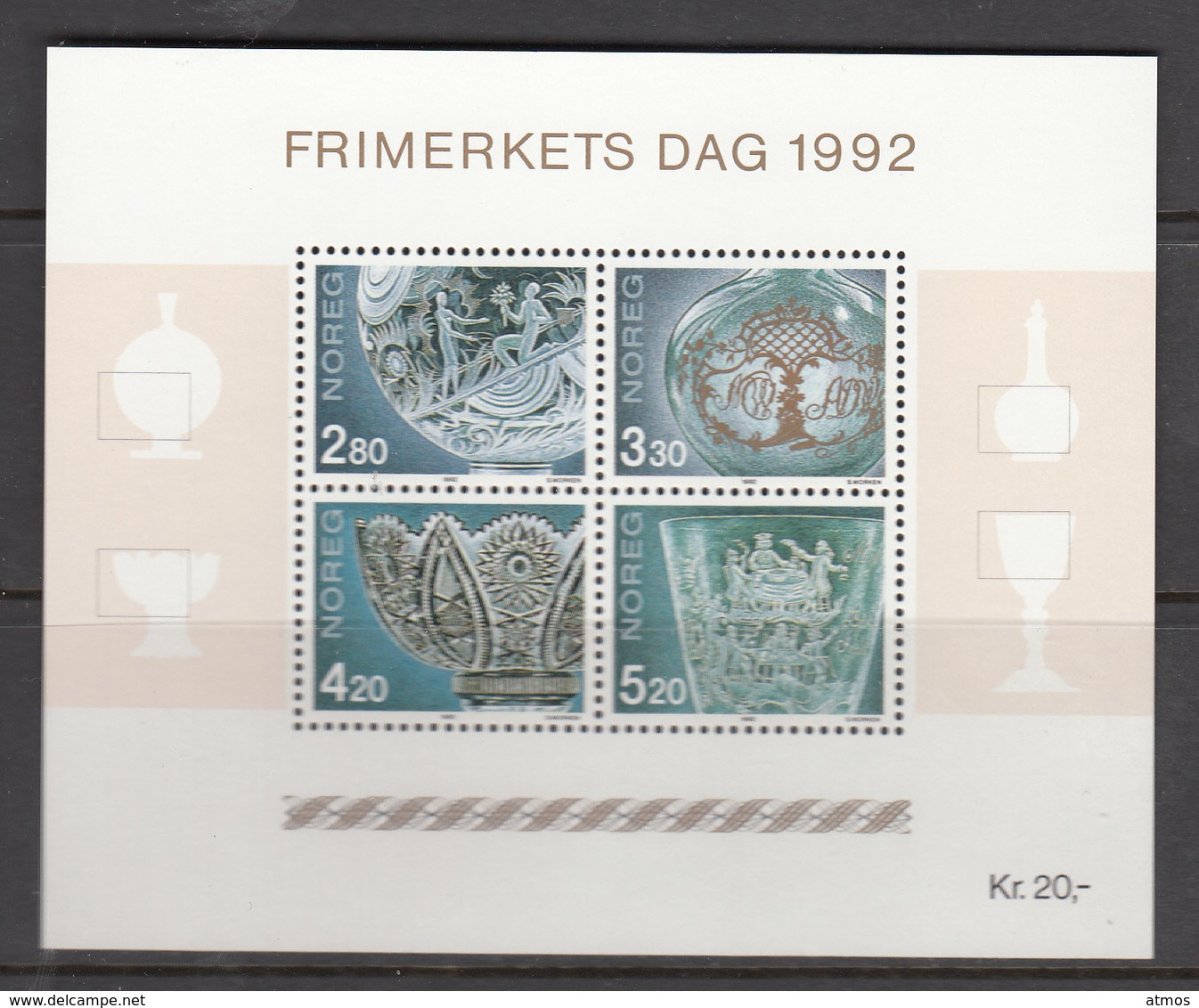 Norway MNH Michel Nr Block 18 From 1992 / Catw 6.00 EUR - Blokken & Velletjes