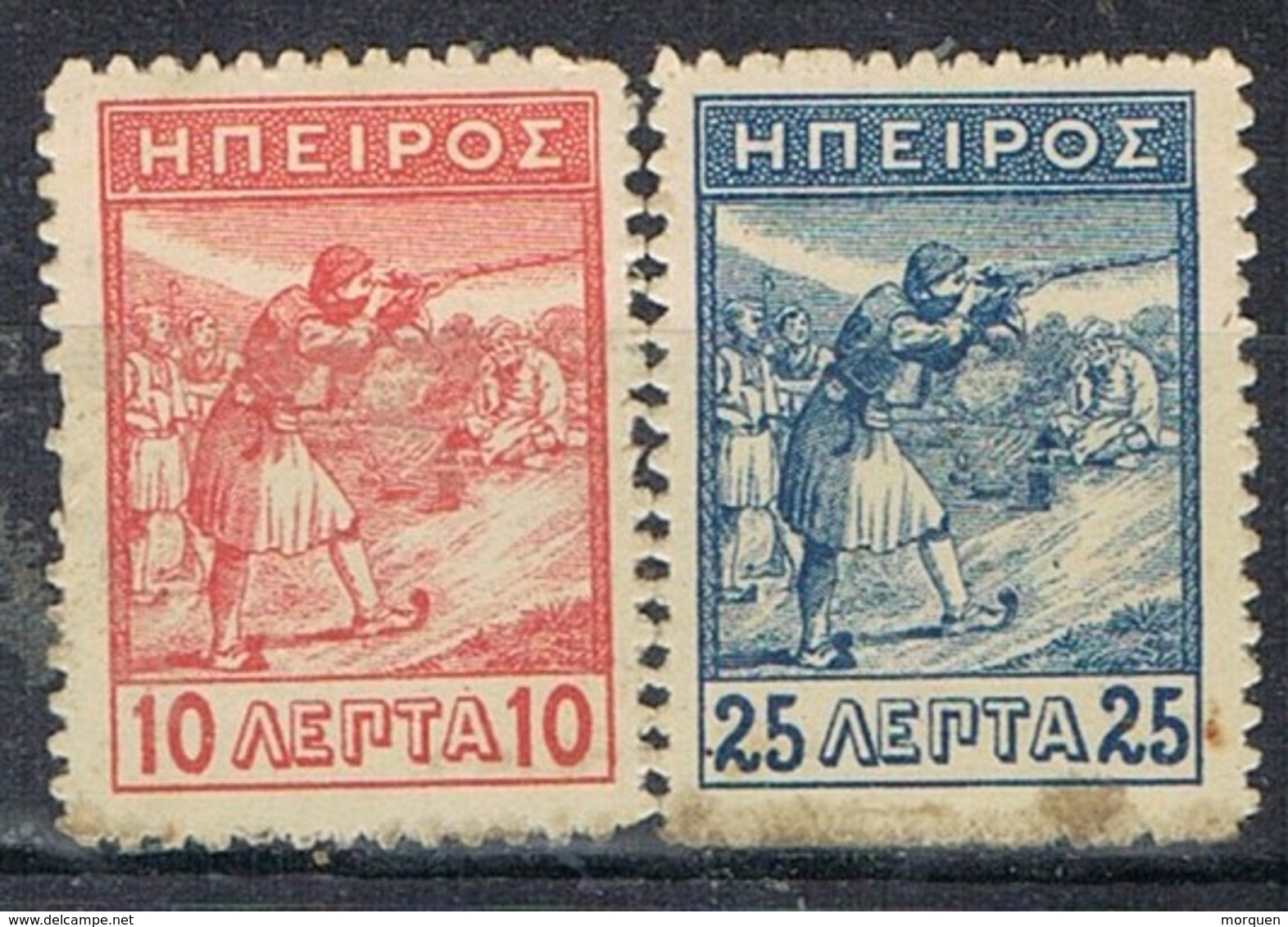 Serie Completa EPIRO (territorios Grecia), Yvert Num 5 Y 6 º/* - Epirus & Albania
