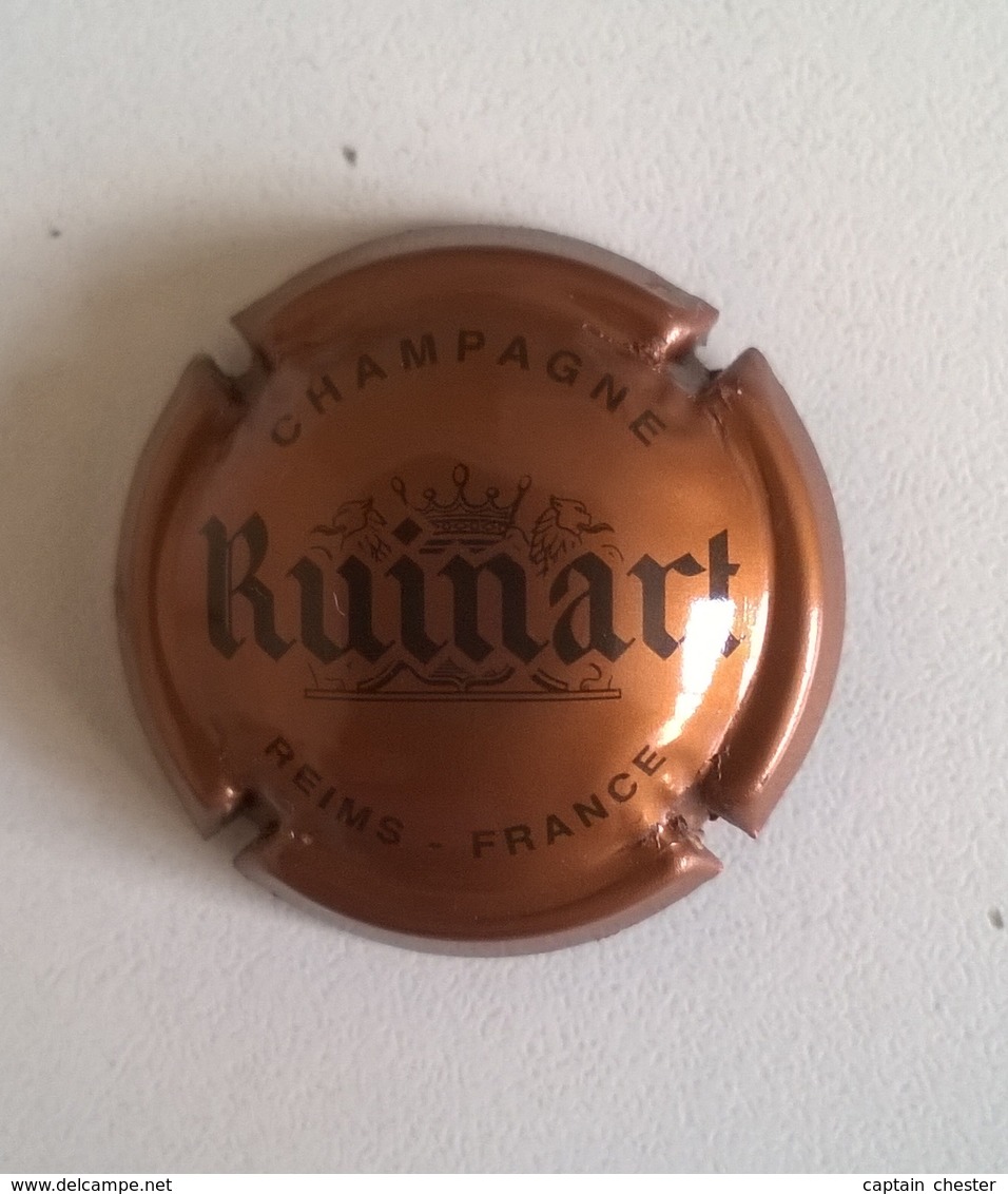 Plaque De Muselet Champagne - RUINART (Noir Sur Bronze) - Ruinart Ruinart Reims