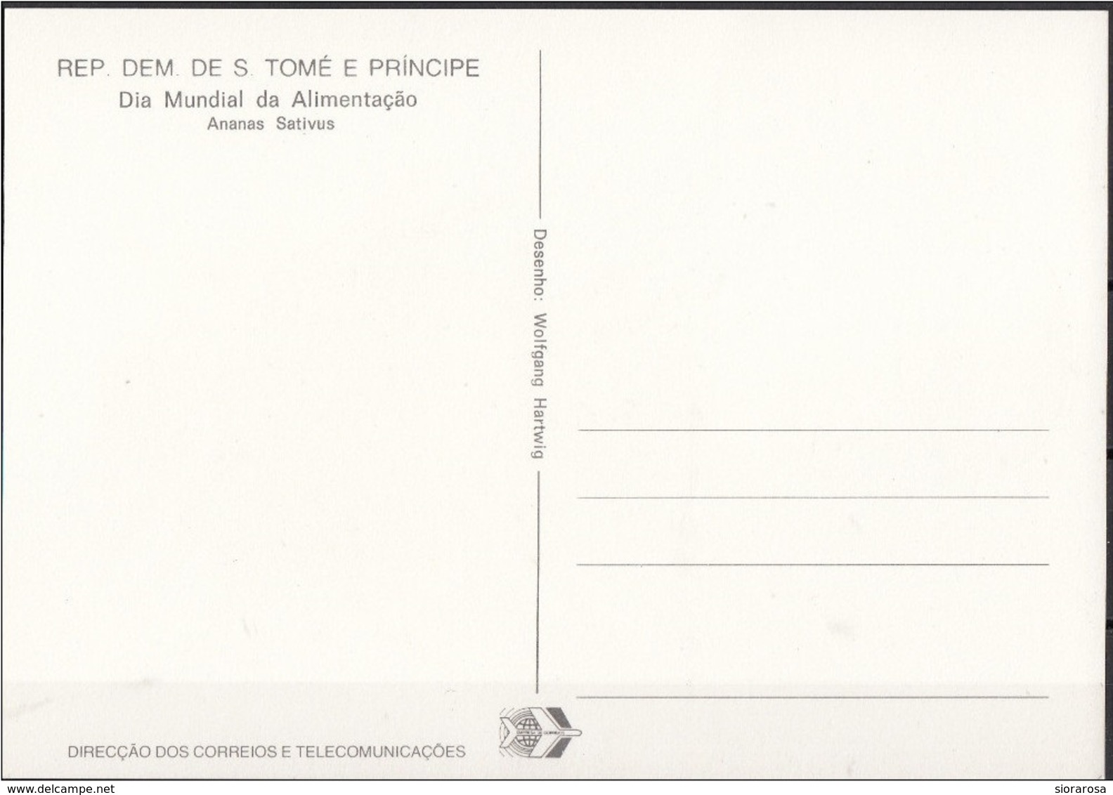 641a S. Tomé E Principe 1981  Frutta - Maximum Card - Ananas Sativus   Maxi - Frutta