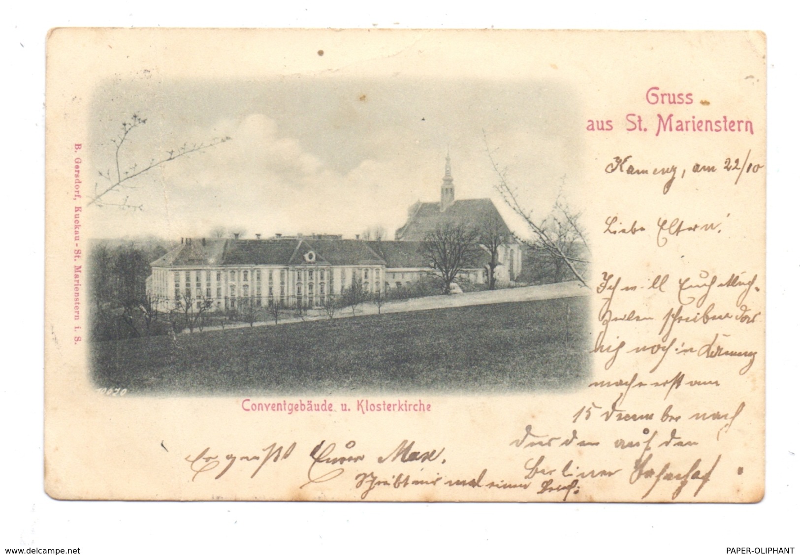 0-8291 PANSCHWITZ - KUCKAU, Kloster St. Marienstern, Conventgebäude Und Klosterkirche, 1899 - Panschwitz-Kuckau