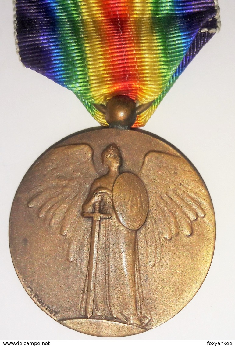 ENSEMBLE ANCIEN COMBATTANT 1914/1918, DONT RARE MEDAILLE INTERALLIÉE SIGNÉE  PAUTOT-MATTEI - France