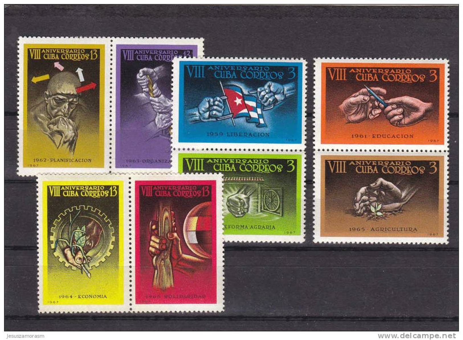 Cuba Nº 1078 Al 1085 - Unused Stamps