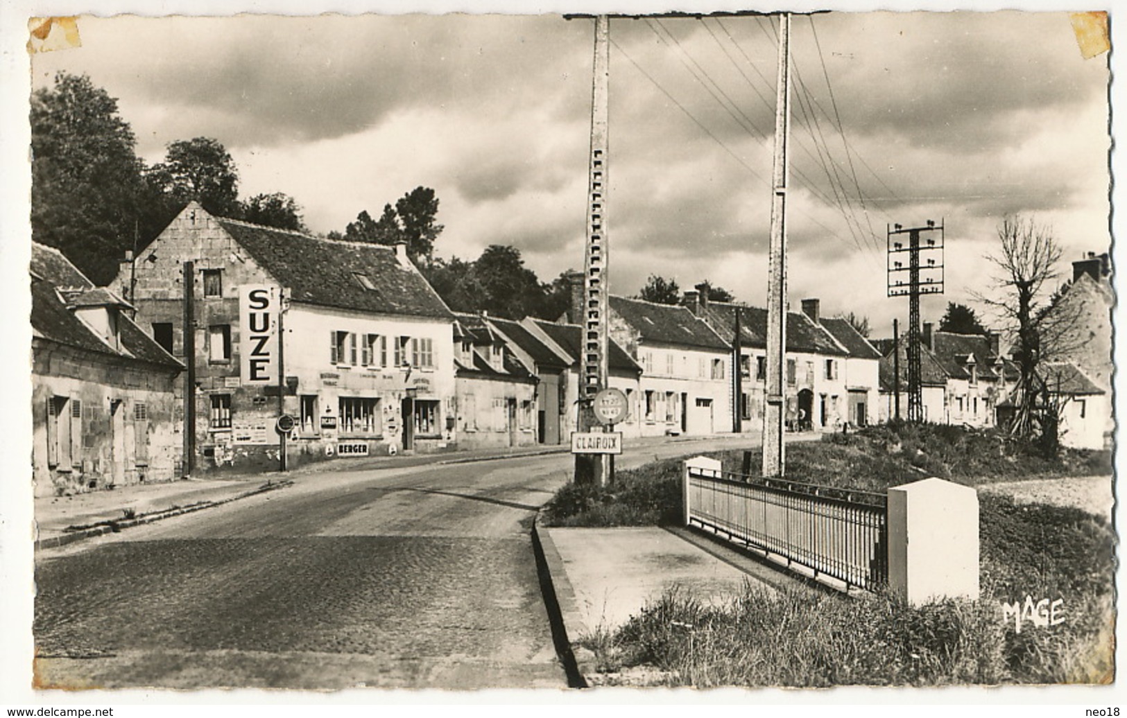 Clairoix Tabac Et Route Nationale  Edit Mage Publicité Suze - Andere & Zonder Classificatie