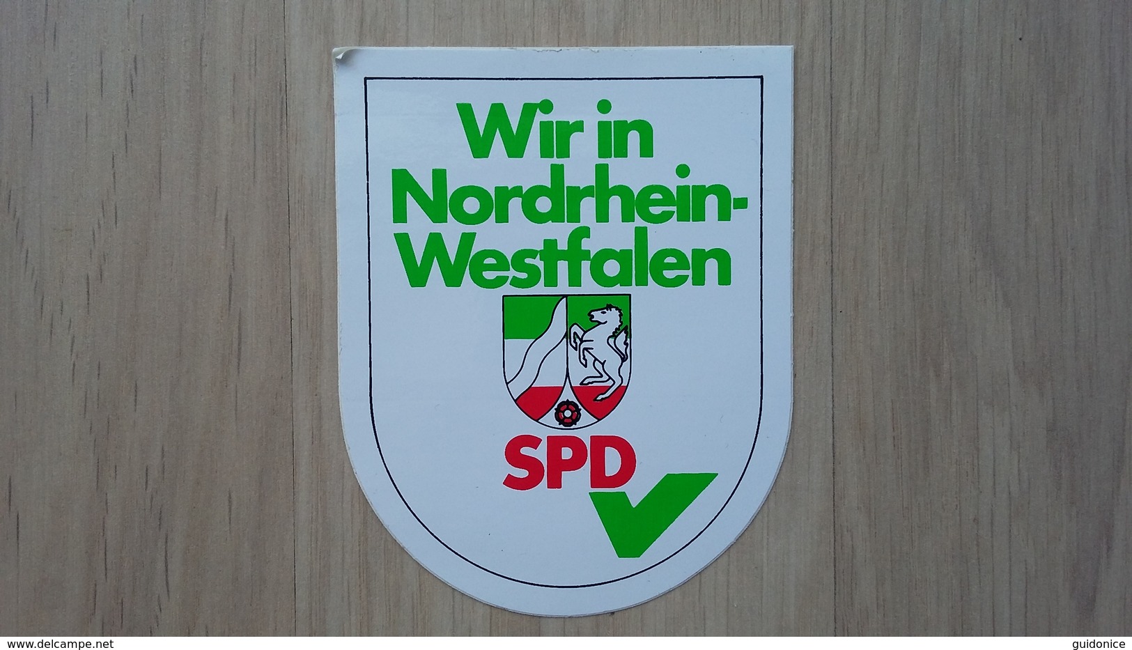 Aufkleber Mit Parteien-Werbung Aus Deutschland (SPD In Nordrhein-Westfalen) - Aufkleber