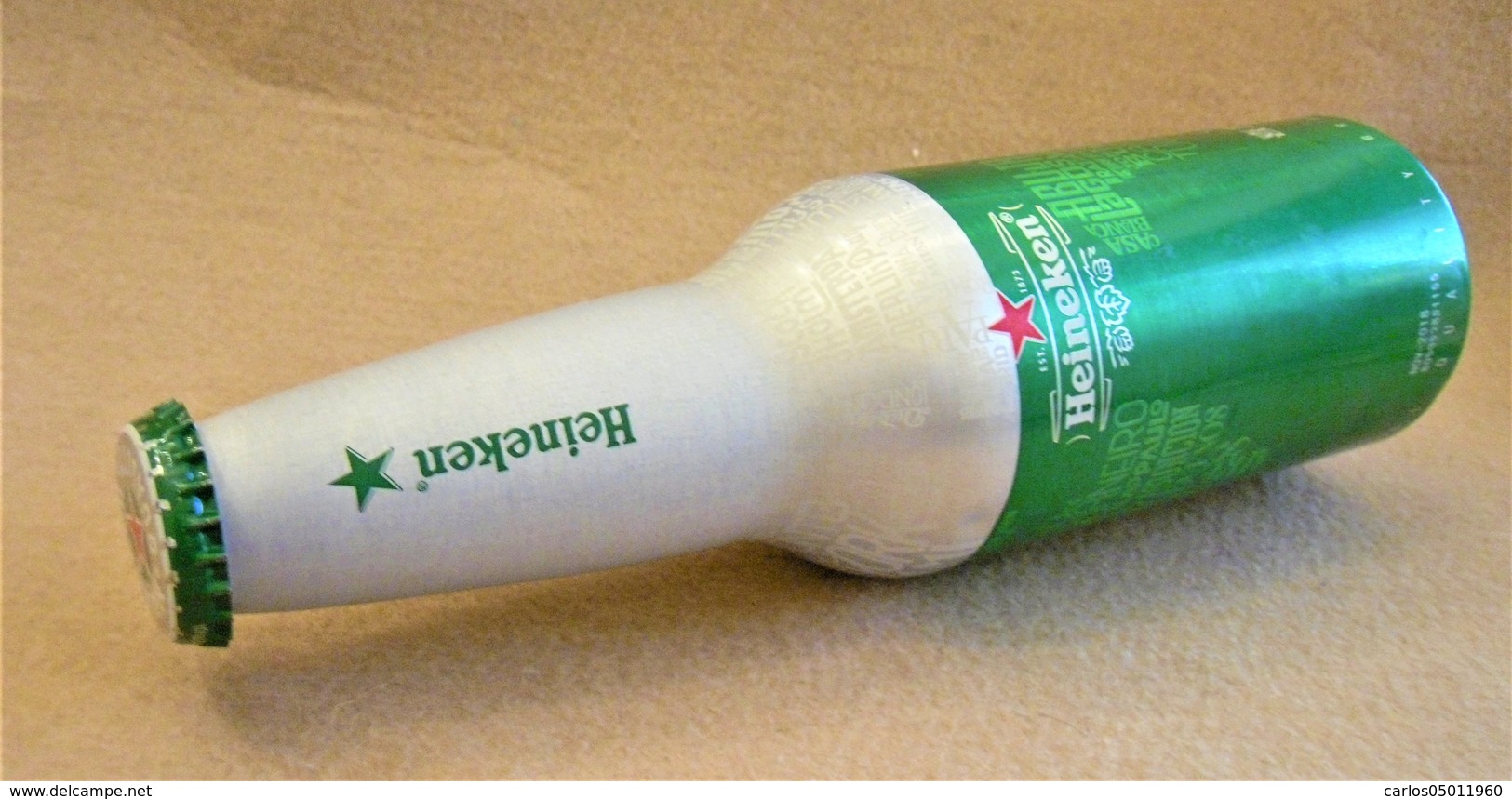 ALUMINIUM BEER BOTTLE (EMPTY) - HEINEKEN 33 CL - ALC 5% VOL. (SELL IN PORTUGAL) - Beer