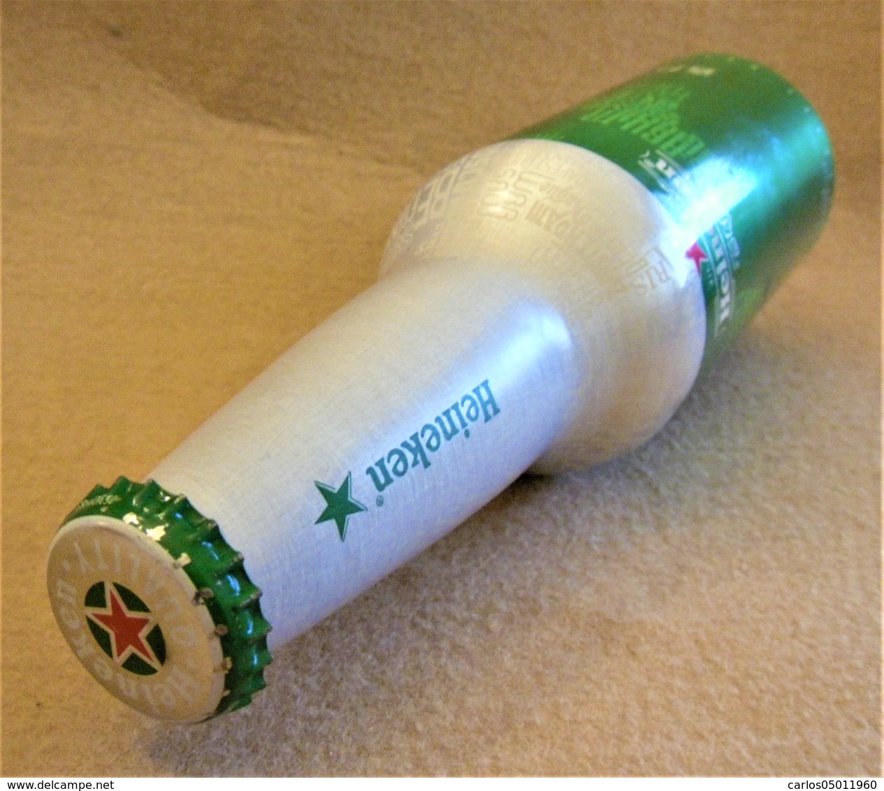 ALUMINIUM BEER BOTTLE (EMPTY) - HEINEKEN 33 CL - ALC 5% VOL. (SELL IN PORTUGAL)