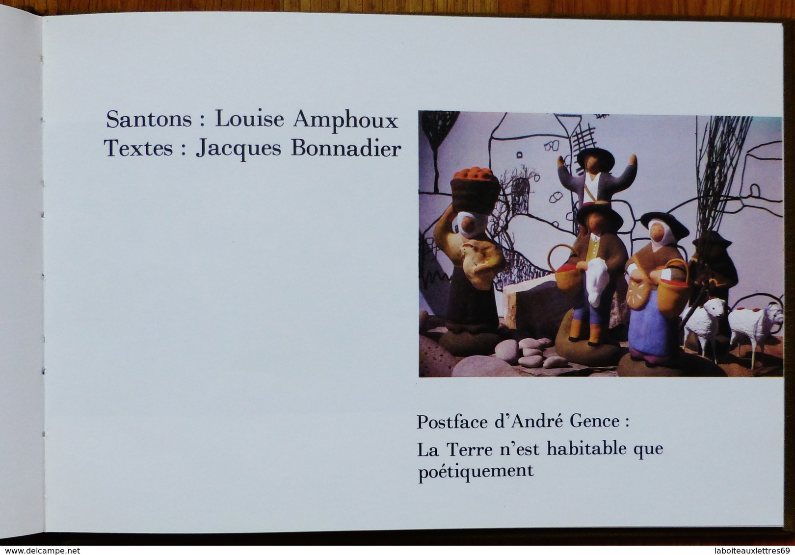 LIVRE L'AME DES SANTONS -QUAND L'ARGILE SE FAIT PAROLE -AMPHOUX -BONNADIER -1982 - Art