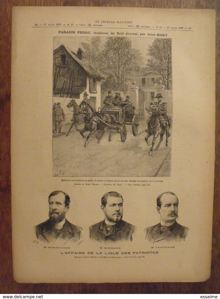 lot de 9 numéros de la revue le journal illustré de 1889.  alexandre 1er de serbie. actualités de l'époque