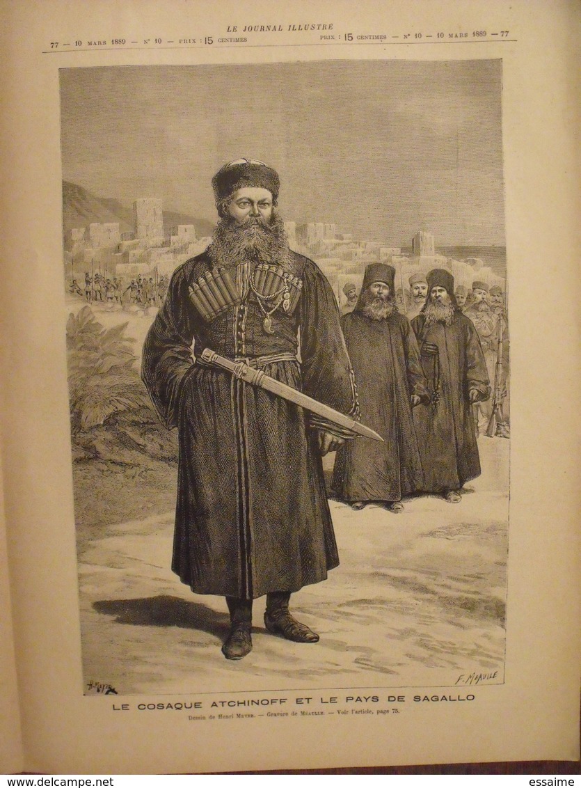 lot de 9 numéros de la revue le journal illustré de 1889.  alexandre 1er de serbie. actualités de l'époque