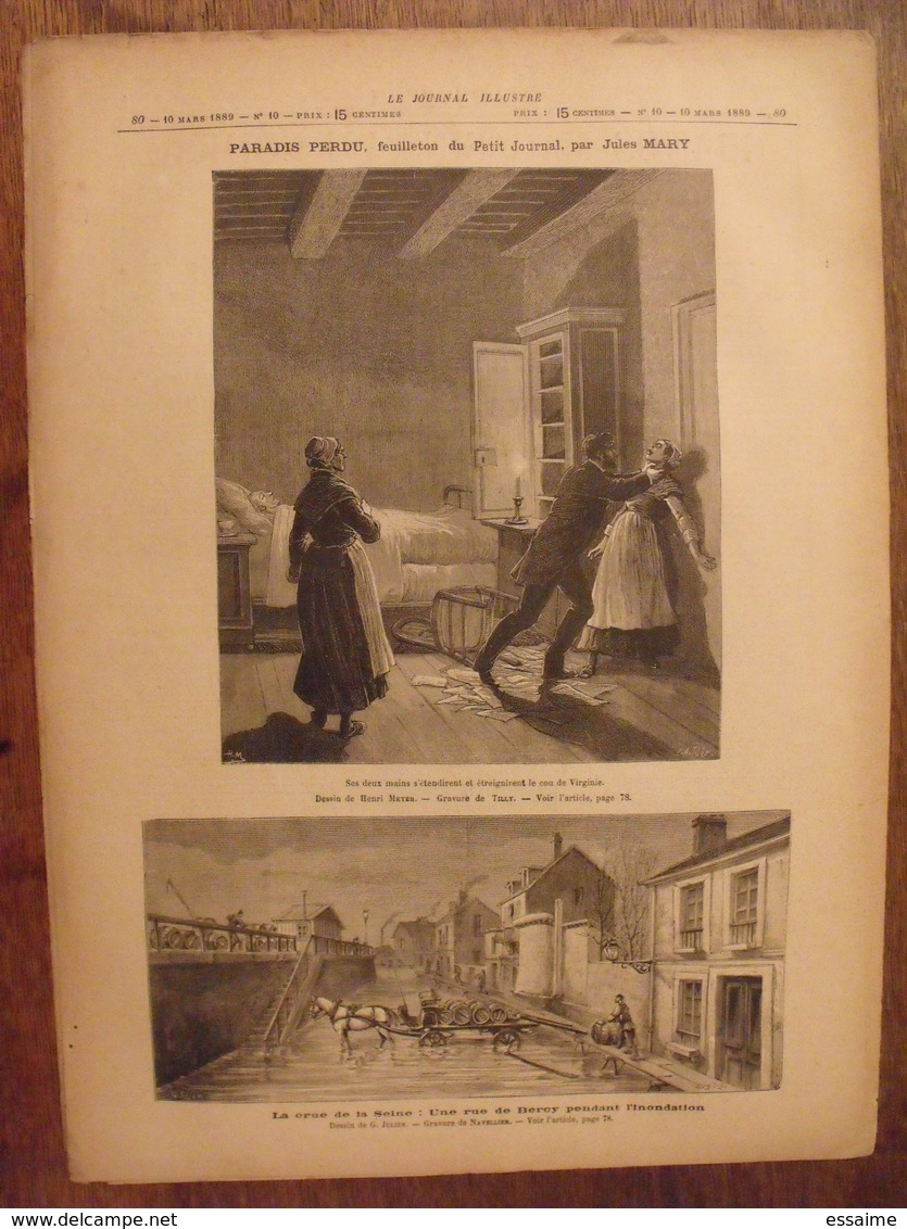 lot de 9 numéros de la revue le journal illustré de 1889.  alexandre 1er de serbie. actualités de l'époque