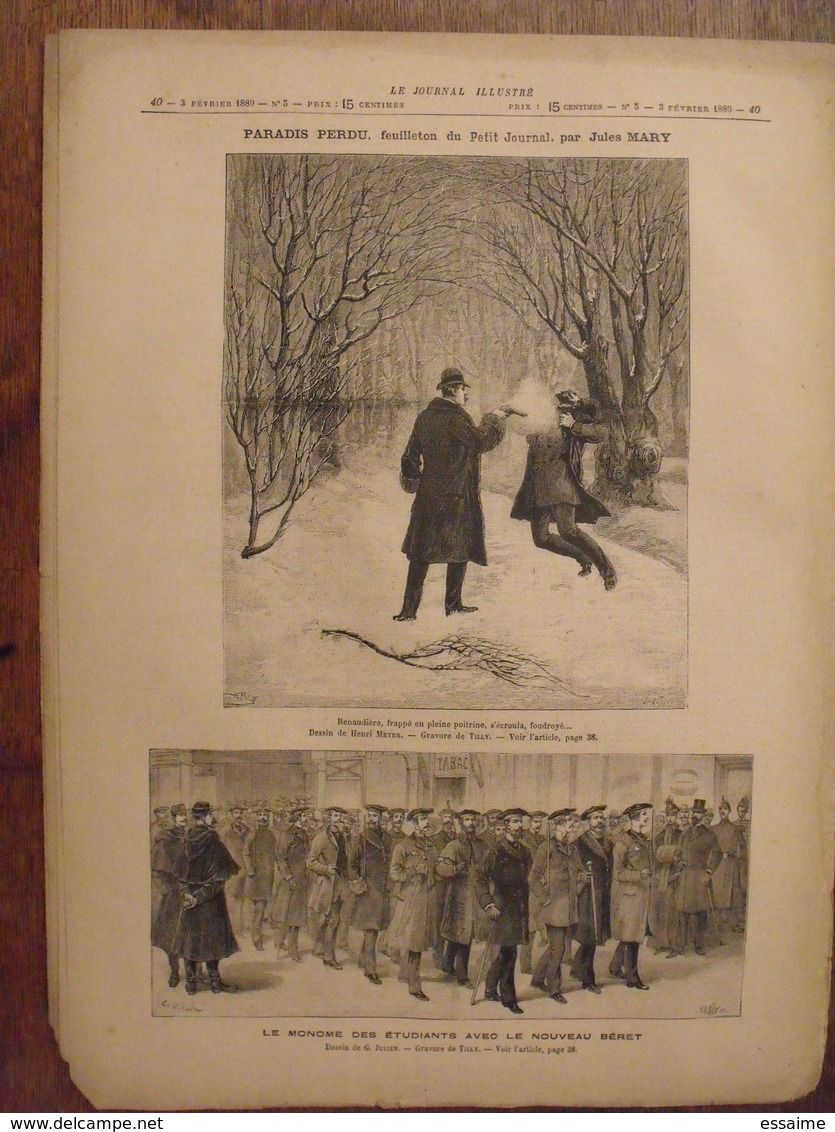 lot de 9 numéros de la revue le journal illustré de 1889.  alexandre 1er de serbie. actualités de l'époque