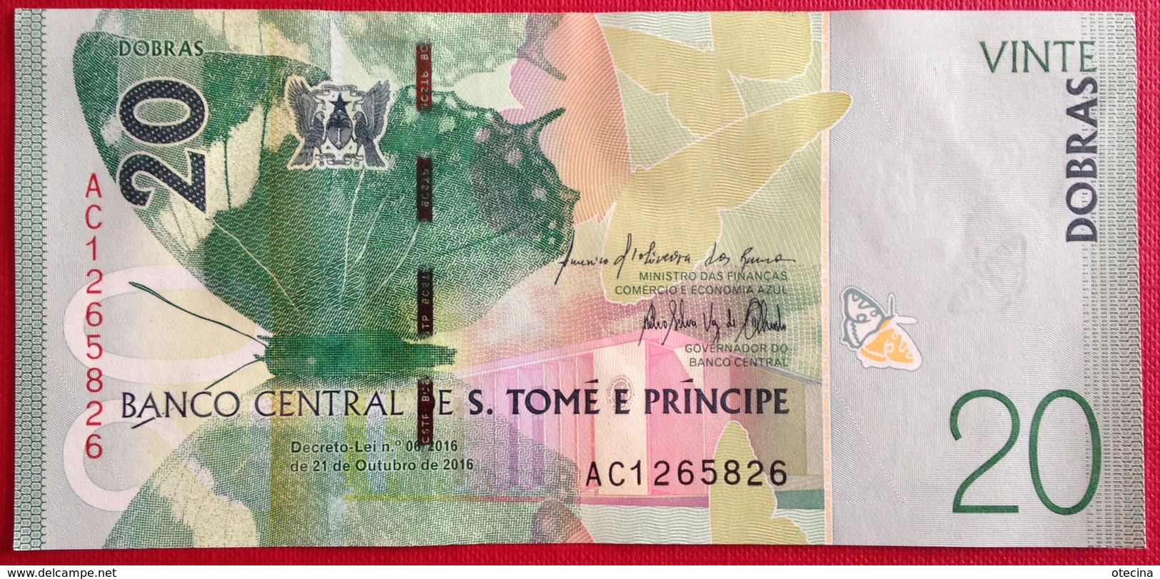 SAO TOMÉ ET PRINCIPE 20 Dobras 21/10/2016 (2018) UNC - Sao Tome And Principe