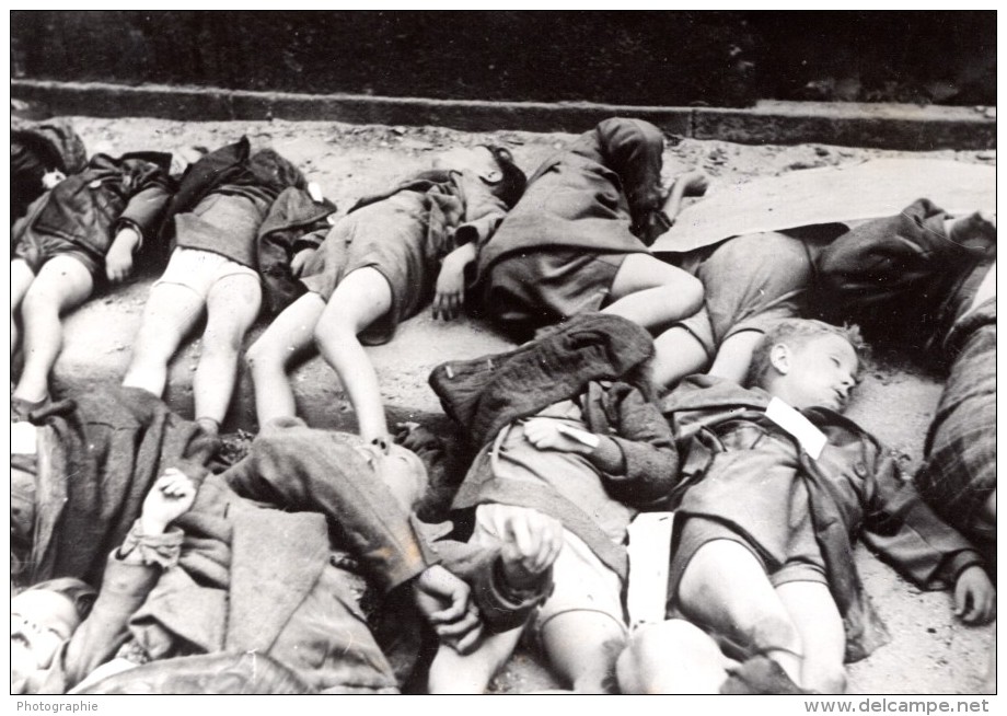 Allemagne Cologne Victimes Des Bombardements Britanniques Ancienne Photo De Presse 1943 - Guerre, Militaire