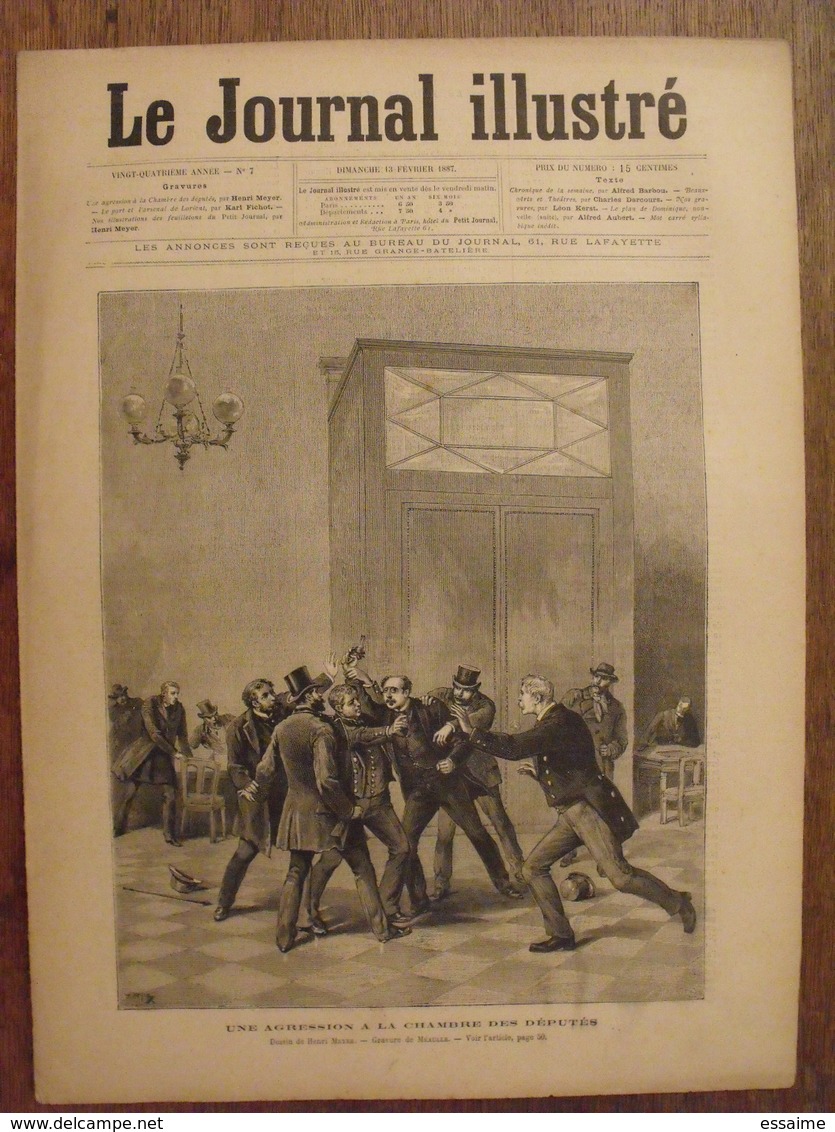 Revue Le Petit Journal N° 7 De 1887.  Port Et Arsenal De Lorient. Actualités De L'époque - Revues Anciennes - Avant 1900