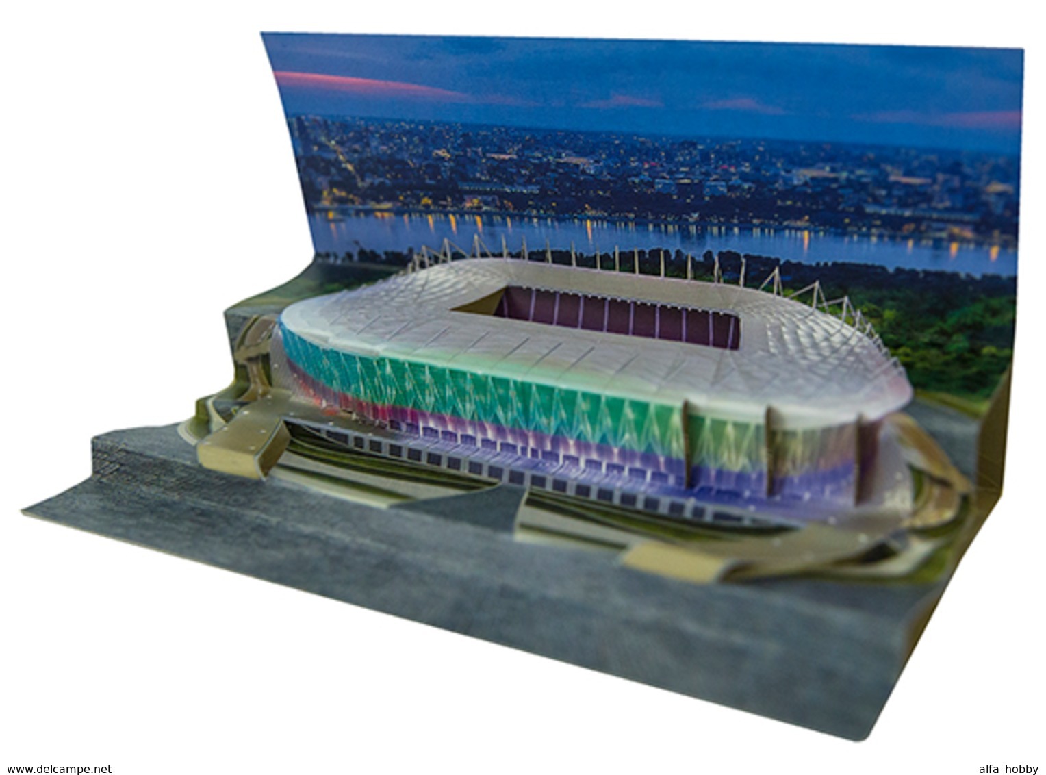 Russia,  Football 2018, Stadium Rostov-Arena, Stamp +3 D Special Pack - 2018 – Rusland