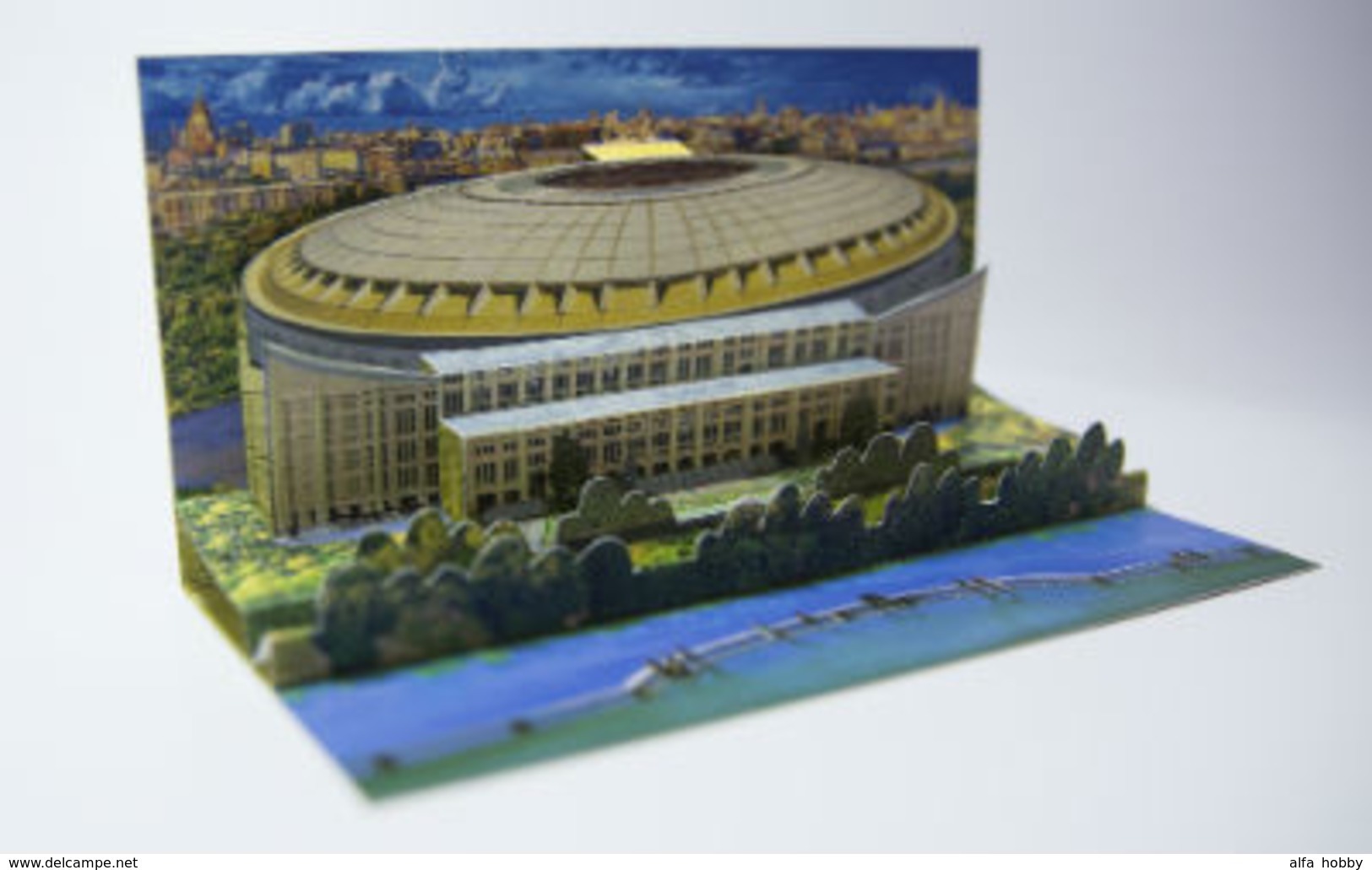 Russia,  Football 2018, Stadium Lujniki, Stamp +3 D Special Pack - 2018 – Rusland