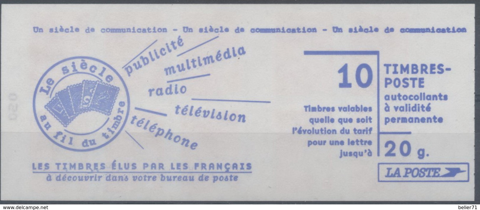 France ; ; Carnet 3085 C 7 Année 1998 Xx Validité Permanente - Autres & Non Classés