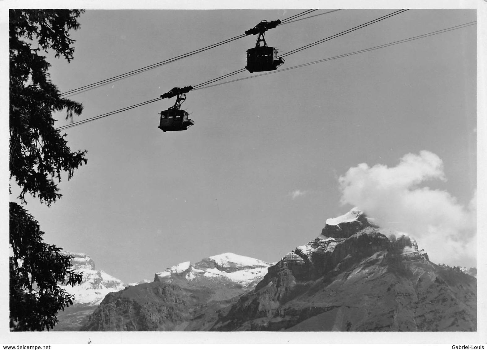 Luftseilbahn Gerschnialp -Trübsee - Non Circulé - Sceau Hôtel Trübsee Engelberg (Cartes 15 X 10 Cm) - Engelberg