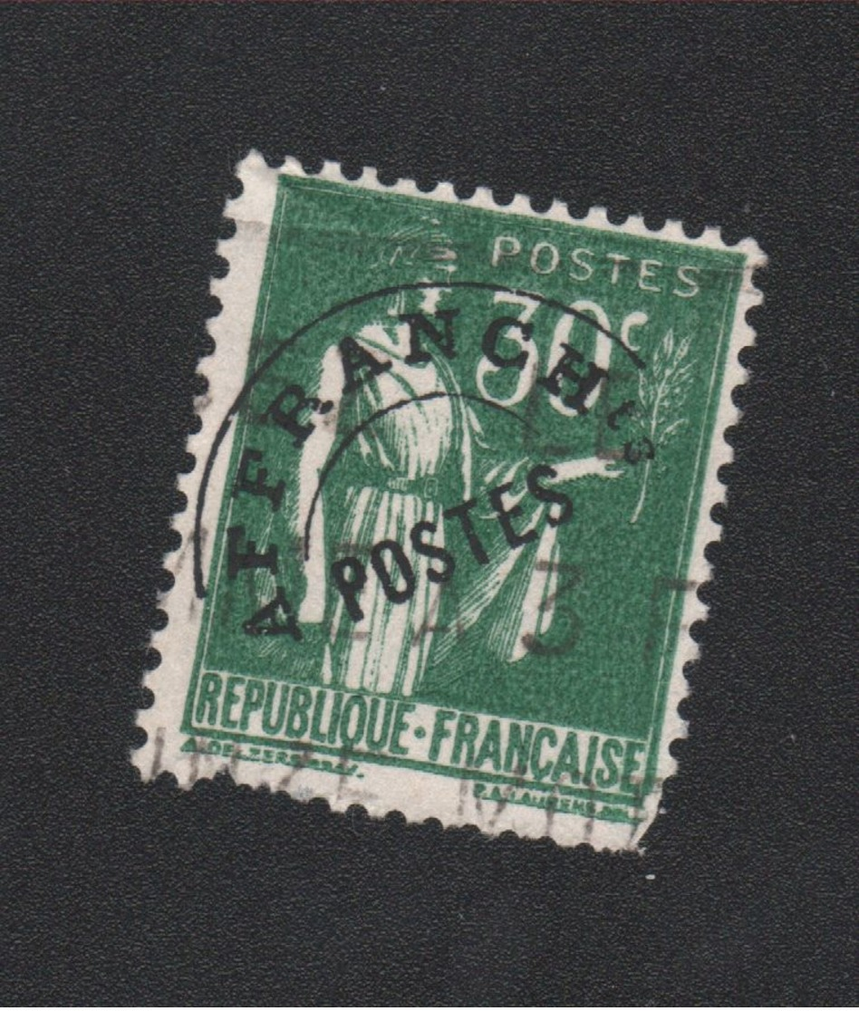 Faux N°69 Préo 30 C Paix - 1893-1947