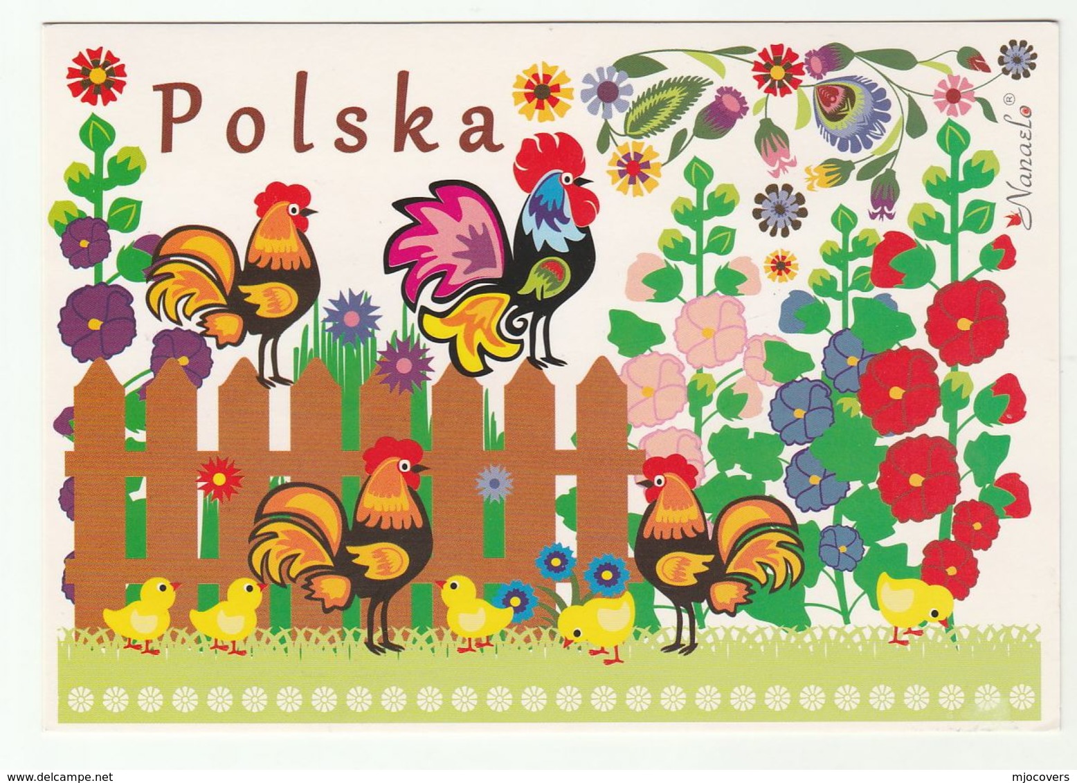 2012 POLAND COVER Multi METEOROLOGY Stamps  (postcard Chicken)  To GB - Climate & Meteorology