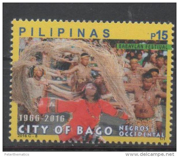 PHILIPPINES, 2016, MNH, CITY OF BAGO, BABAYLAN FESTIVAL  , DANCES,  1v - Other & Unclassified