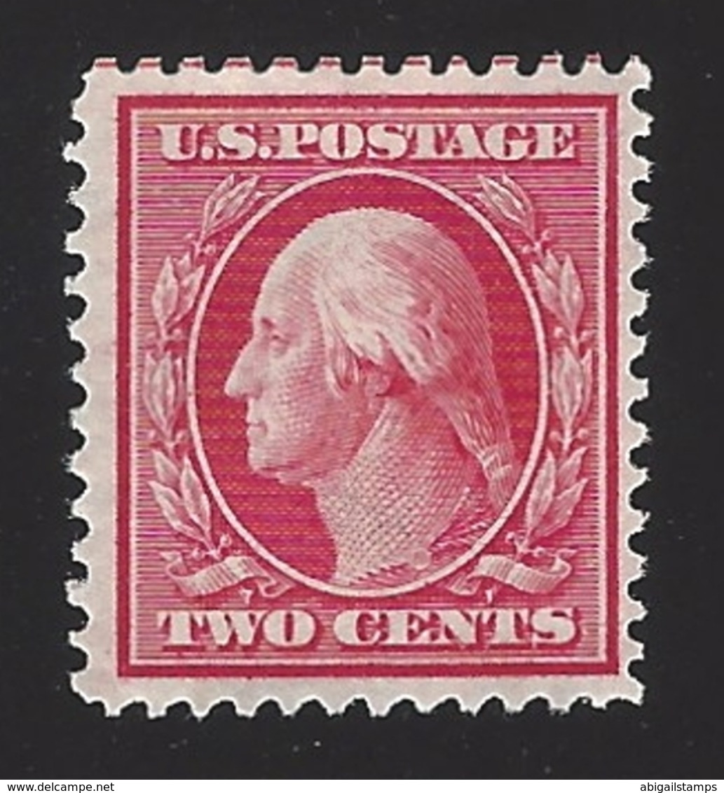 US #332 1908-09 Carmine Perf 12 Wmk 191 Mint OG LH F-VF SCV $6.25 - Unused Stamps