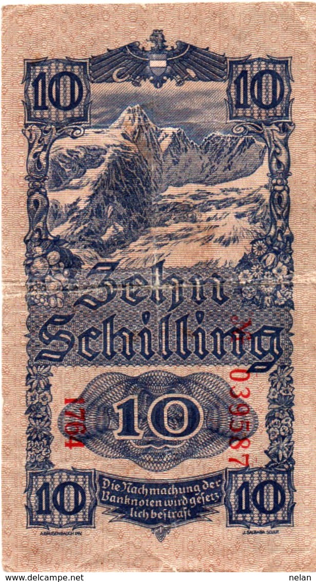 AUSTRIA-10 Schilling (Wachauerin)-1945 P-114 - Austria