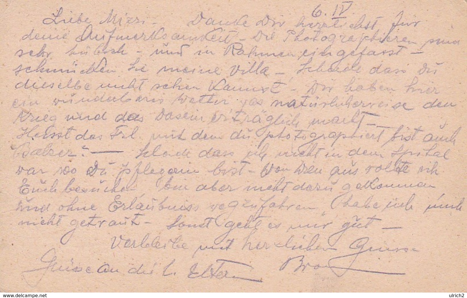 Feldpostkarte - IR 81 Nach Stein An Der Donau - 1916 (35519) - Briefe U. Dokumente
