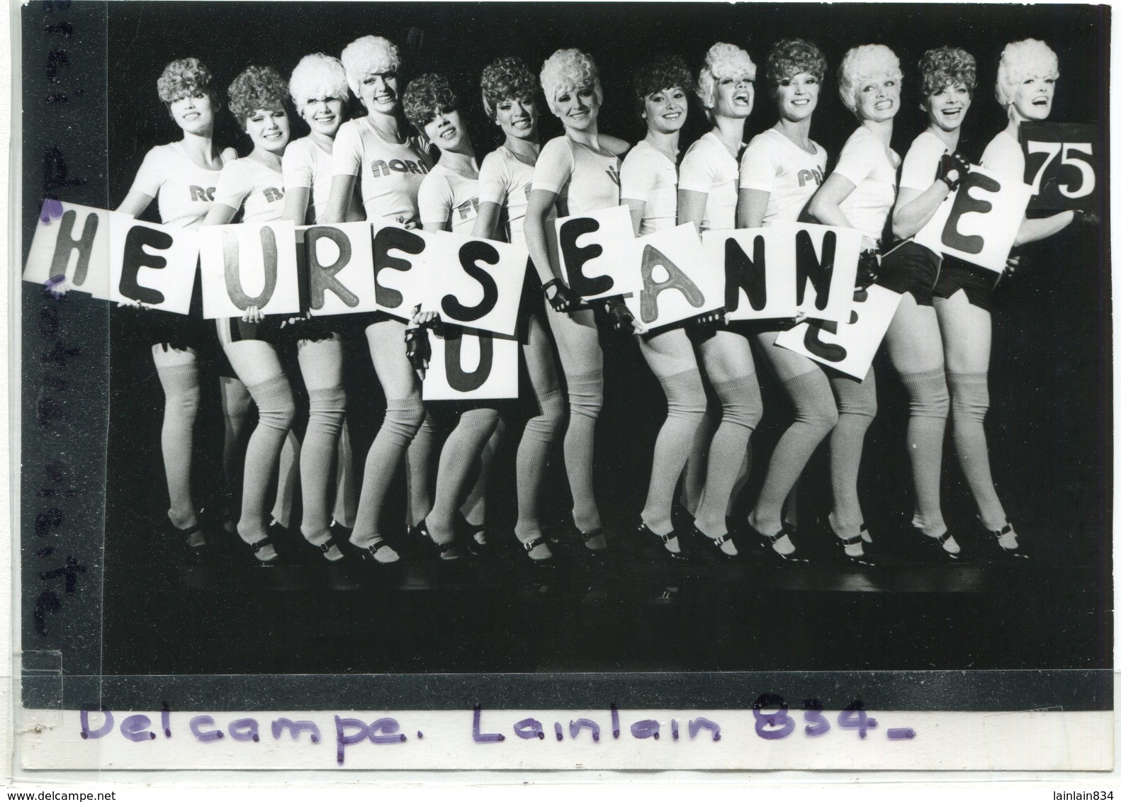 - Photo De Presse - Original -  Les Girls Du Crasy Horse Saloon, Happy New Year, Le  31-12-1974, TBE, Scans.. - Pin-ups