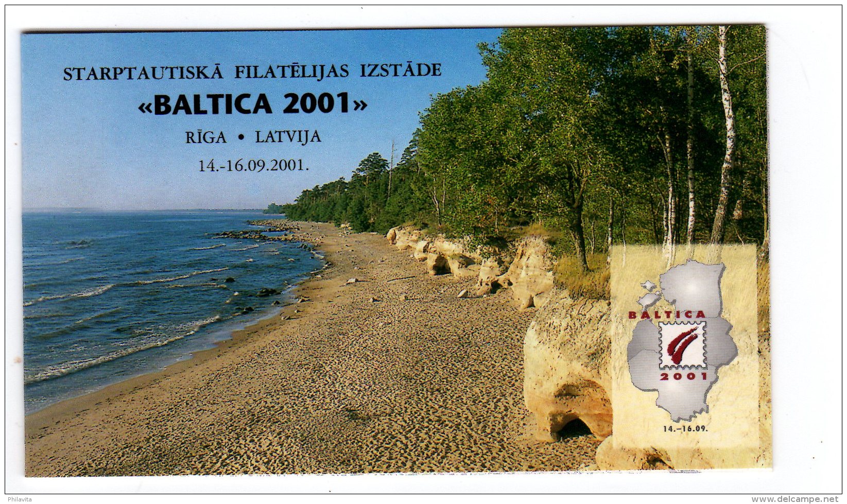 2001 Latvia - Baltic Sea Landscapes - Joint With Estonia And Lithuania - MI 551 - Booklet Riga 2001 MNH- Rare (bsh) - Lettland