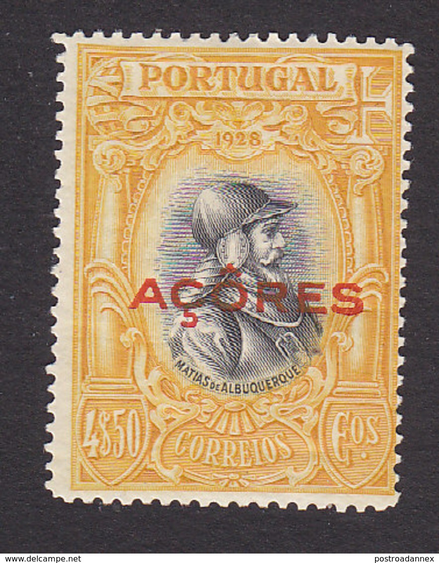 Azores, Scott #299, Mint Hinged, Third Independence Overprinted, Issued 1928 - Azoren