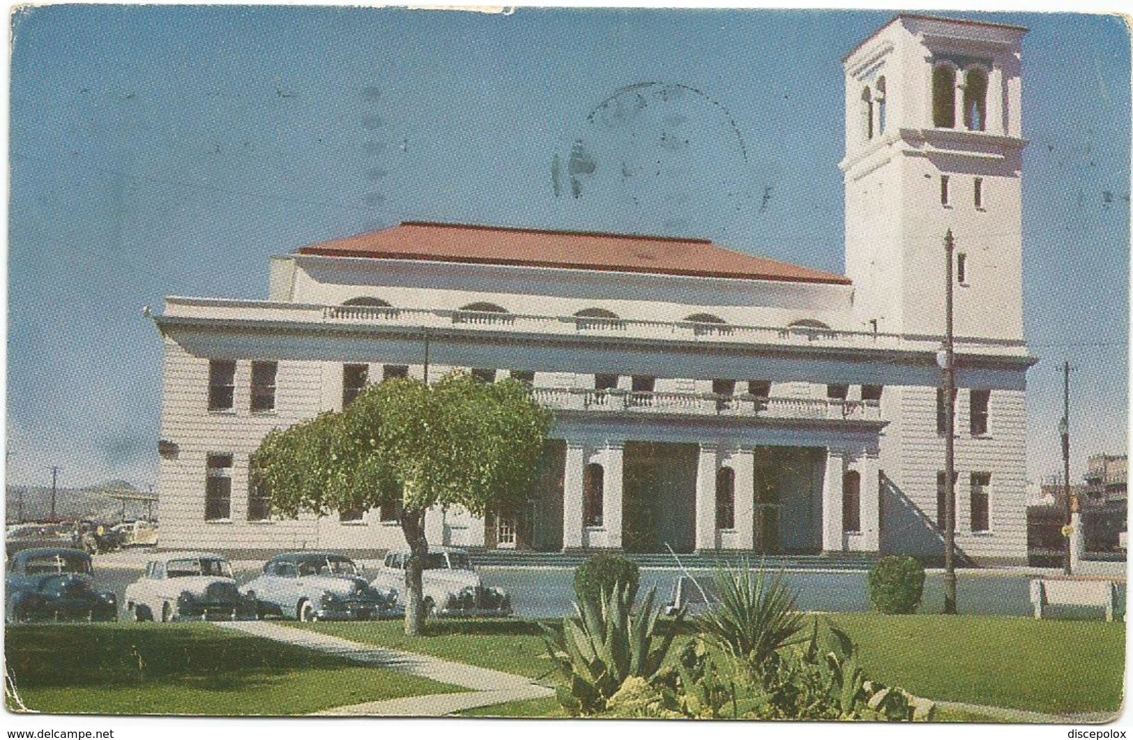 X3145 El Paso - Texas - Union Station - Auto Cars Voitures / Viaggiata 1961 - El Paso