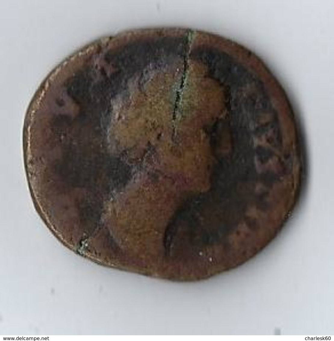 Italie Pièce En Bronze Roman Empire AE Sestertius Of Faustina Major 141 AVGVSTA - La Dinastia Antonina (96 / 192)