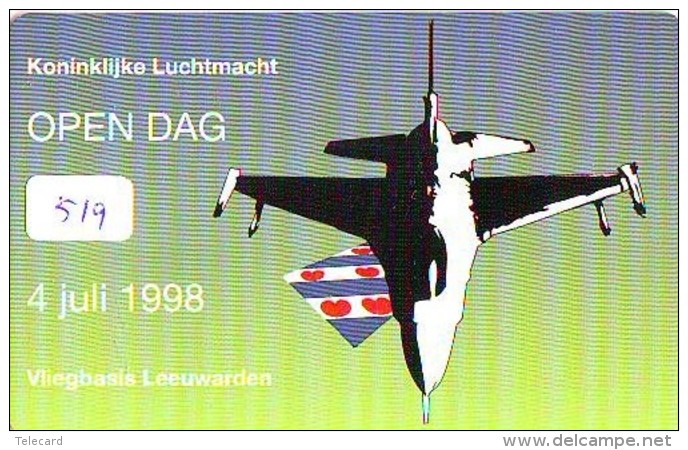 NEDERLAND CHIP TELEFOONKAART CRE 519 * ROYAL AIRFORCE * AIRPLANE  * Telecarte A PUCE PAYS-BAS * ONGEBRUIKT MINT - Vliegtuigen