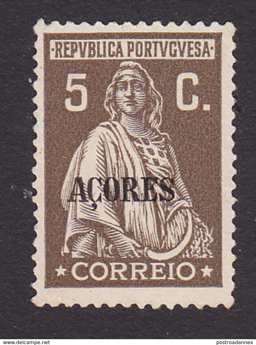 Azores, Scott #308, Mint No Gum, Ceres Overprinted, Issued 1930 - Azoren