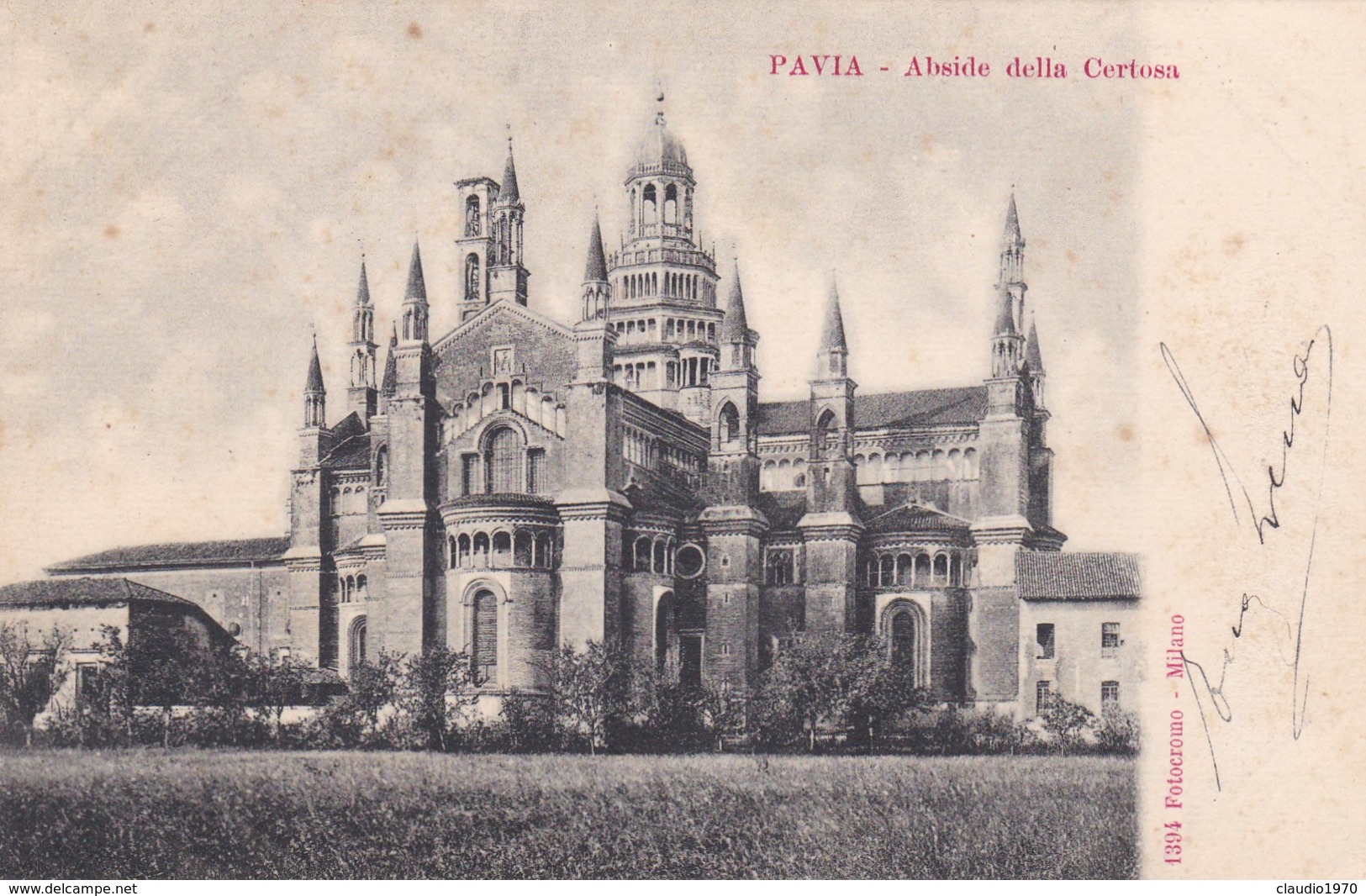 CARTOLINA - POSTCARD - PAVIA - ABSIDE DELLA CERTOSA - Pavia