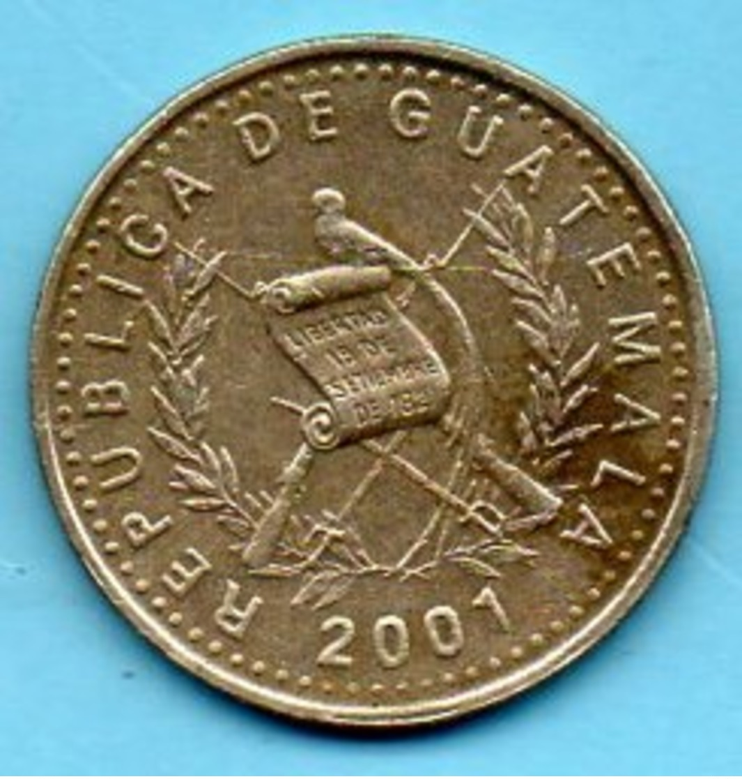 (r65)  GUATEMALA  50 Centavos 2001 - Guatemala