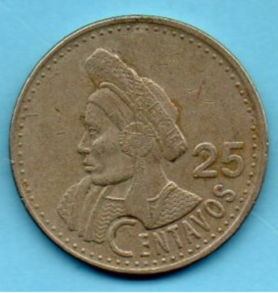 (r65)  GUATEMALA  25 Centavos 1998 Km#278;6 - Guatemala