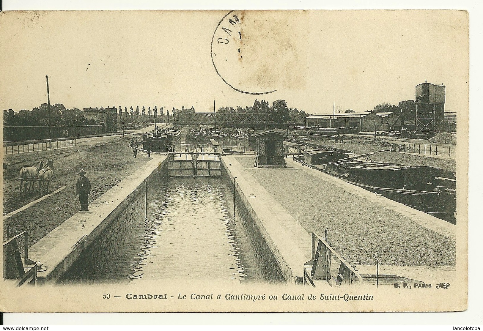 59 - CAMBRAI / LE CANAL A CANTIMPRE OU CANAL DE SAINT QUENTIN - Cambrai