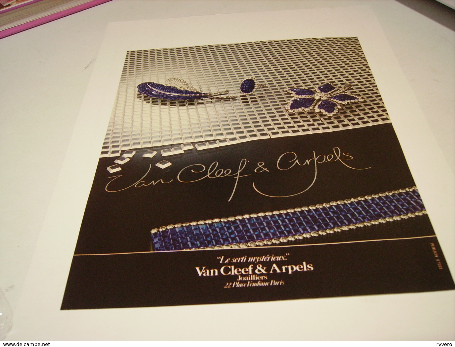 ANCIENNE PUBLICITE JOAILLIER  VAN CLEEF & ARPELS  1980 - Other & Unclassified